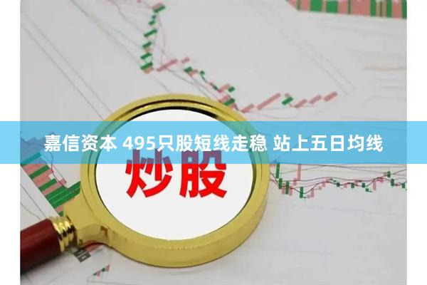 嘉信资本 495只股短线走稳 站上五日均线