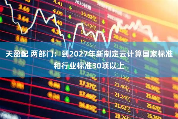 天盈配 两部门:到2027年新制定云计算国家标准和行业标准30项以上